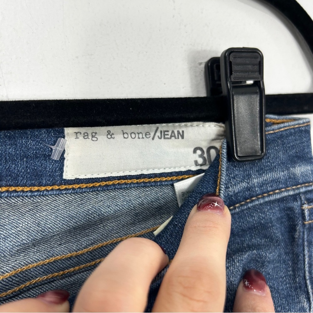 Rag & Bone Mid Rise Blue Skinny Jeans H8 - Picture 5 of 9